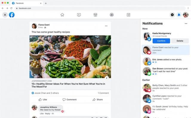Facebook正邀请部分用户测试其网站的新设计