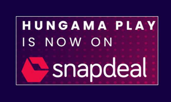 印度电商Snapdeal与视频点播平台Hungama Play达成合作