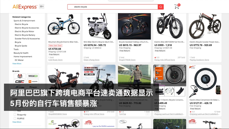 “解封”后全球抢购中国自行车，相关概念股闻声上涨