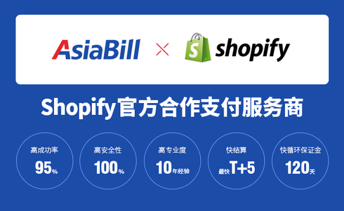 Asiabill怎么样？Asiabill成为Shopify中国官方支付合作伙伴