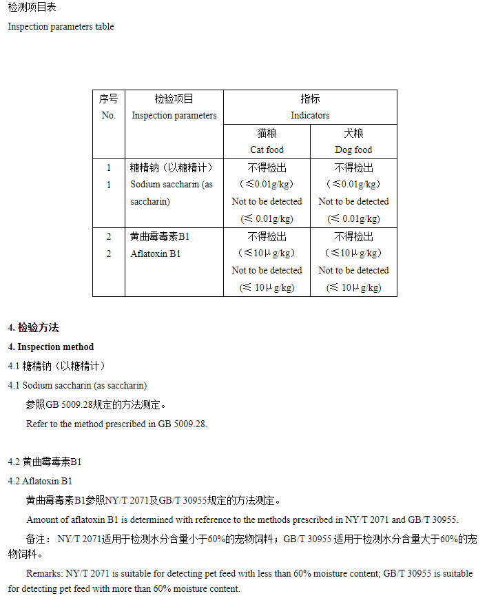 天猫国际新增宠物食品原肉粮优品技术规范