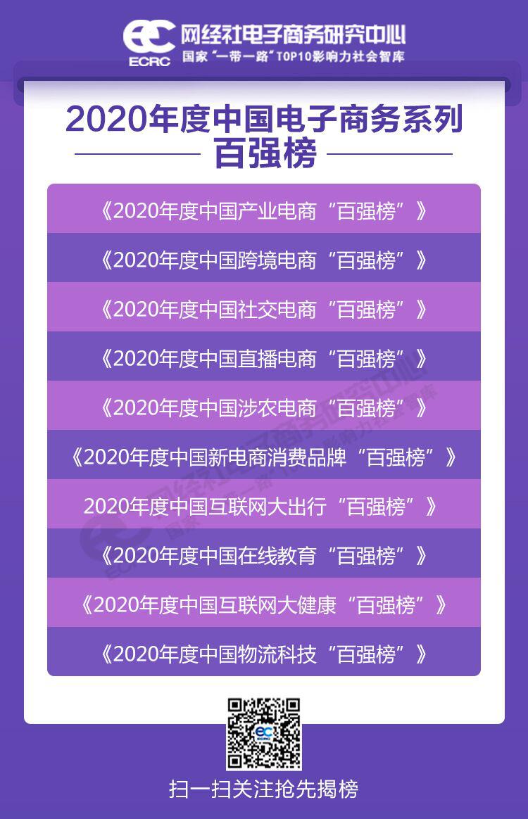 《2020年度中国跨境电商百强榜》发布
