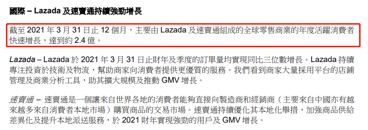 阿里2021财年跨境及全球零售商业收入344.55亿元