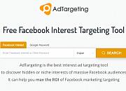 AdTargeting - 免费的Facebook兴趣词及Google关键字的查询定位分析工具